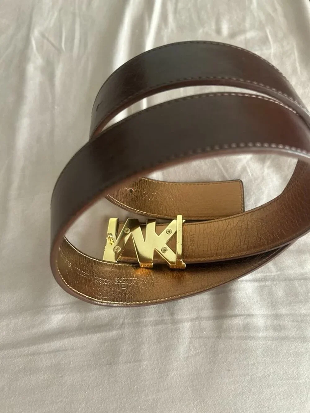 Michael Kors Gold Buckle Authentic Belt